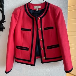 J.Crew Hot Pink and Blue blazer